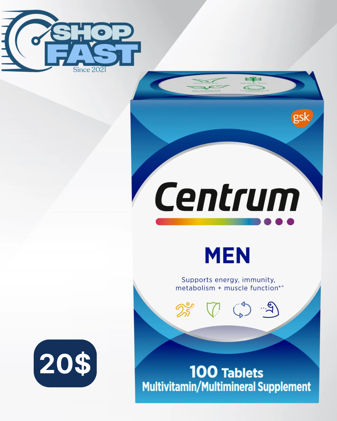 Centrum hombre todas las edades 100 tabletas