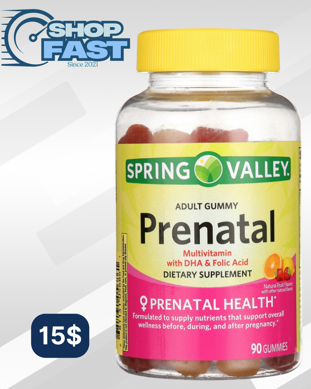 Prenatal Spring Valley 90 gomitas