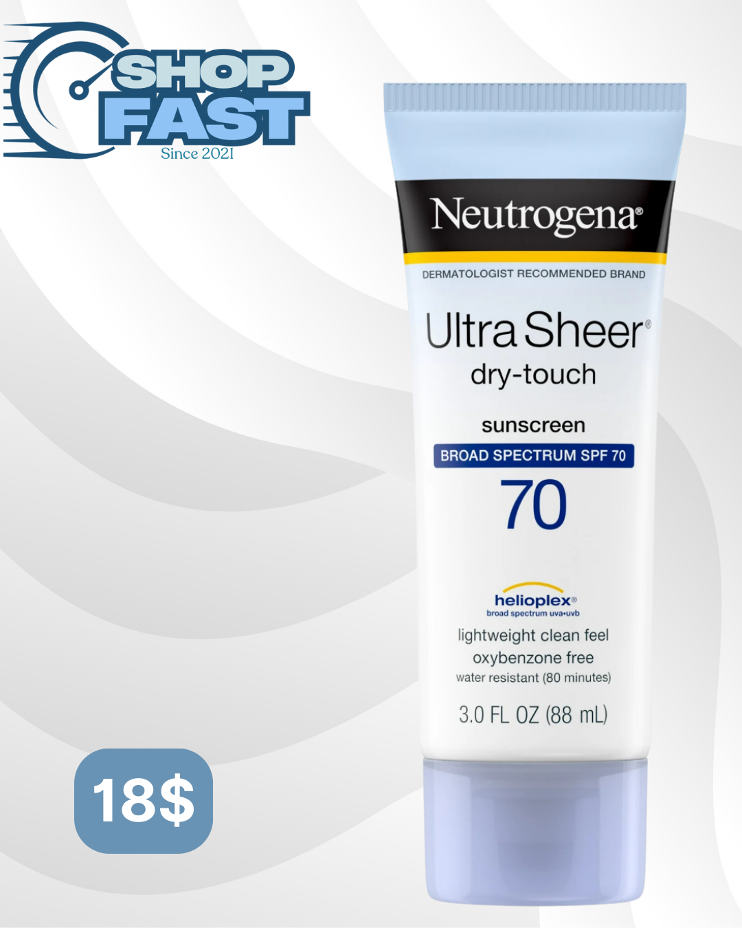 Protector solar Ultra Sheen Neutrogena 70 spf 88 ml