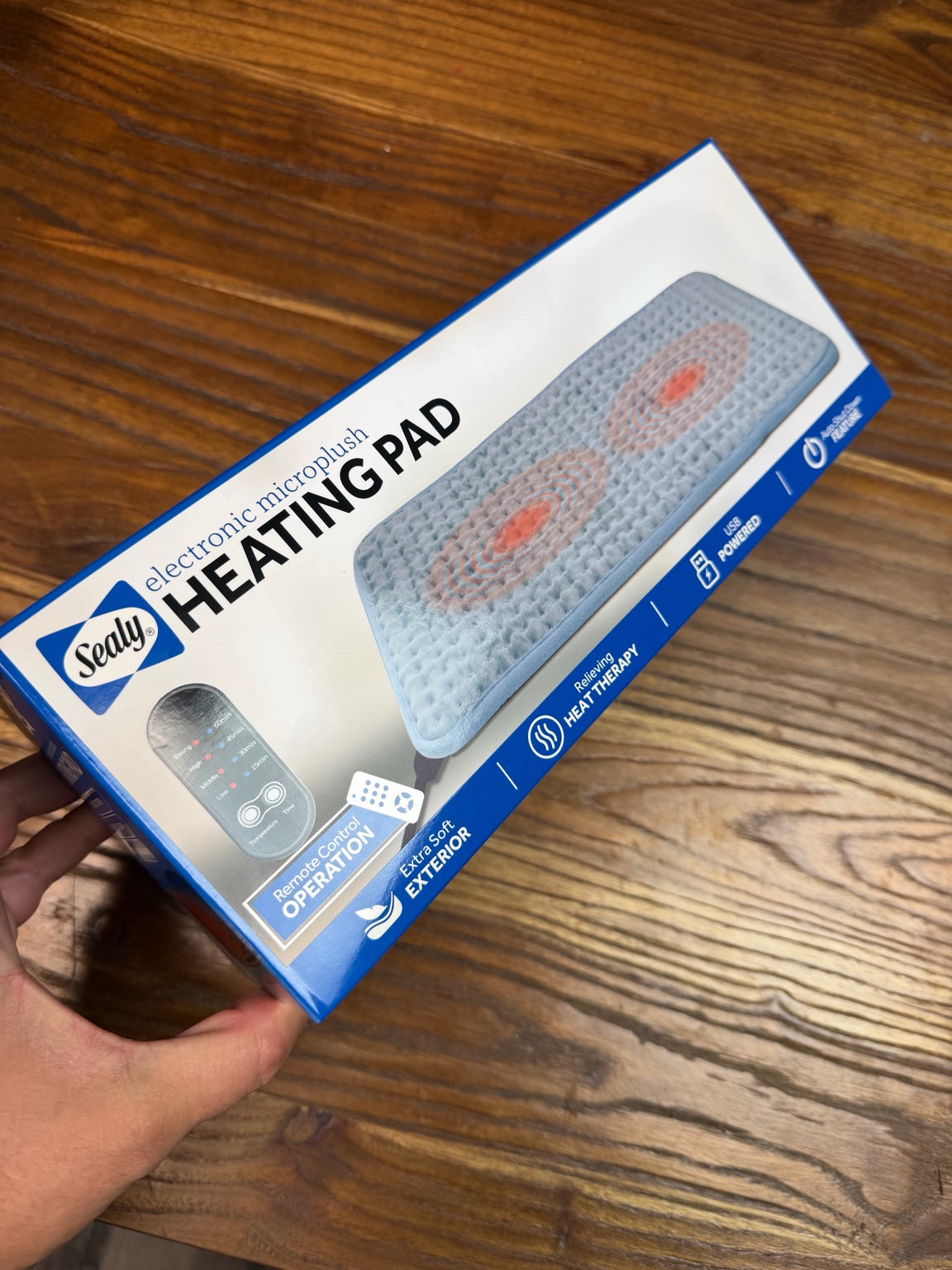 Electronic Microplush Heating Pad – USB Powered Heat Therapy with Remote Control