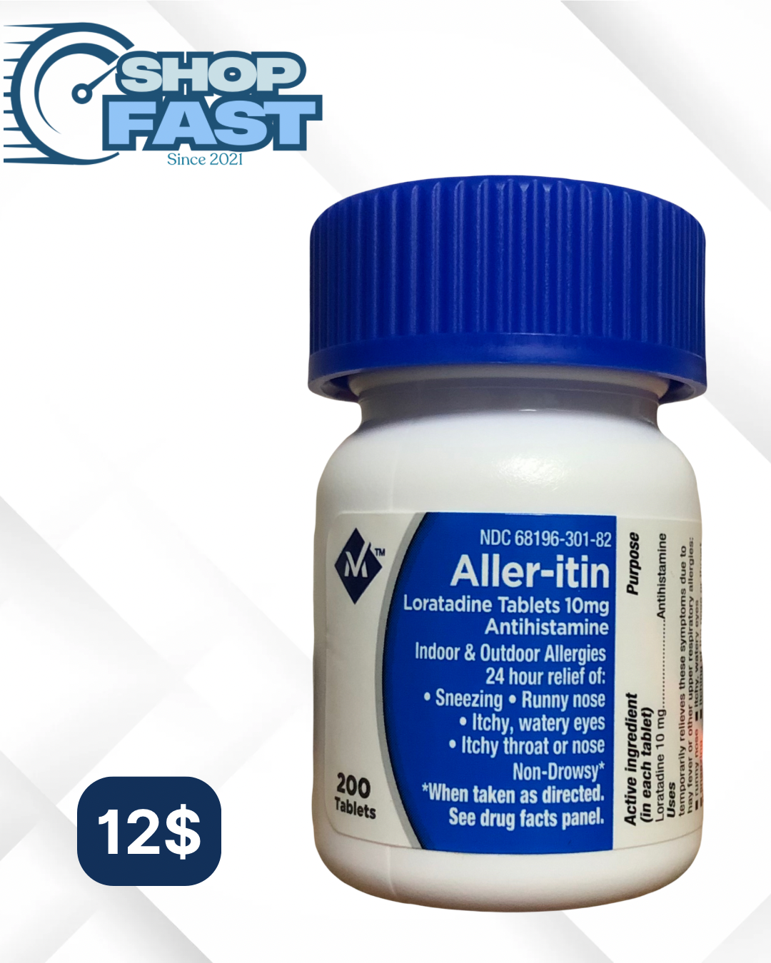 Aller - itin (loratadina 10 mg) Members Mark 200 tabletas