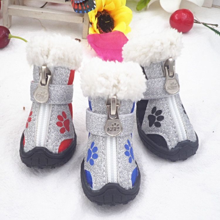 Dog Winter Snow Boots Keep Warm And Non-slip