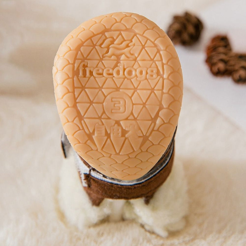 Winter Dog Shoes Thick Anti-slip Rain Snow Puppy Boots Outdoor Pet Paw Protector Foot Cover Pet Supplies Accessories