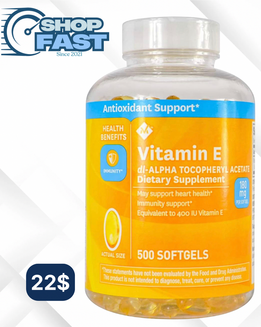 Vitamina E Members Mark 500 cápsulas blandas