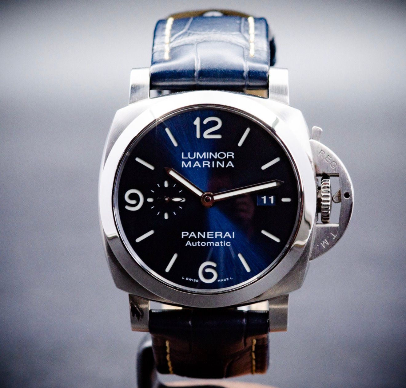 Panerai Luminor Marina PAM01313 – Blue Dial (Full Set)