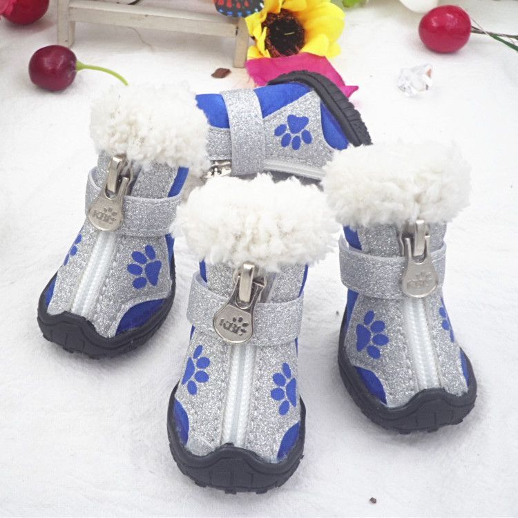 Dog Winter Snow Boots Keep Warm And Non-slip