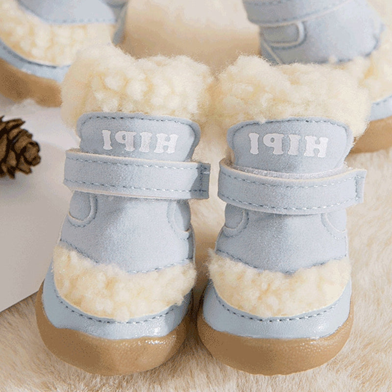 Winter Dog Shoes Thick Anti-slip Rain Snow Puppy Boots Outdoor Pet Paw Protector Foot Cover Pet Supplies Accessories