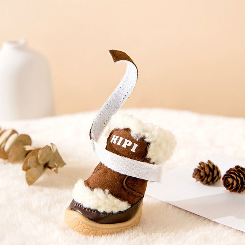 Winter Dog Shoes Thick Anti-slip Rain Snow Puppy Boots Outdoor Pet Paw Protector Foot Cover Pet Supplies Accessories