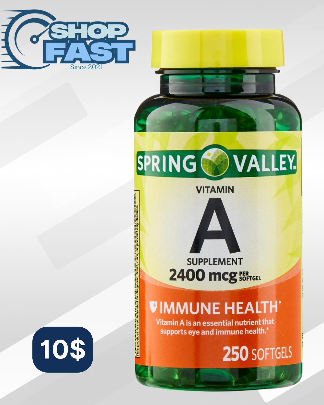 Vitamina A Spring Valley 259 cápsulas blandas