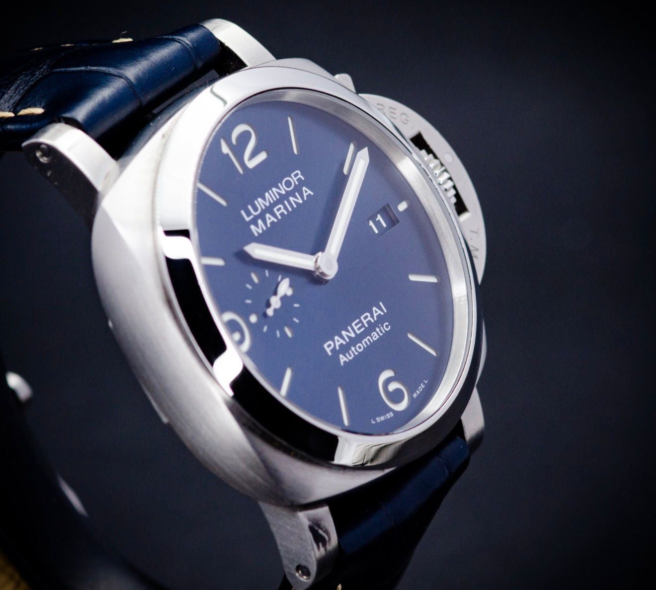 Panerai Luminor Marina PAM01313 – Blue Dial (Full Set)