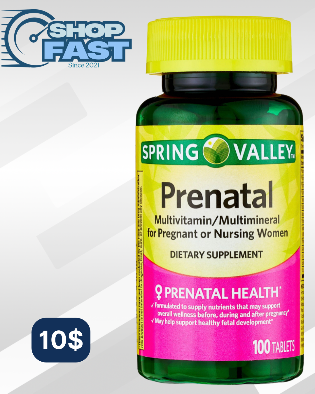 Prenatal Spring Valley 100 tabletas