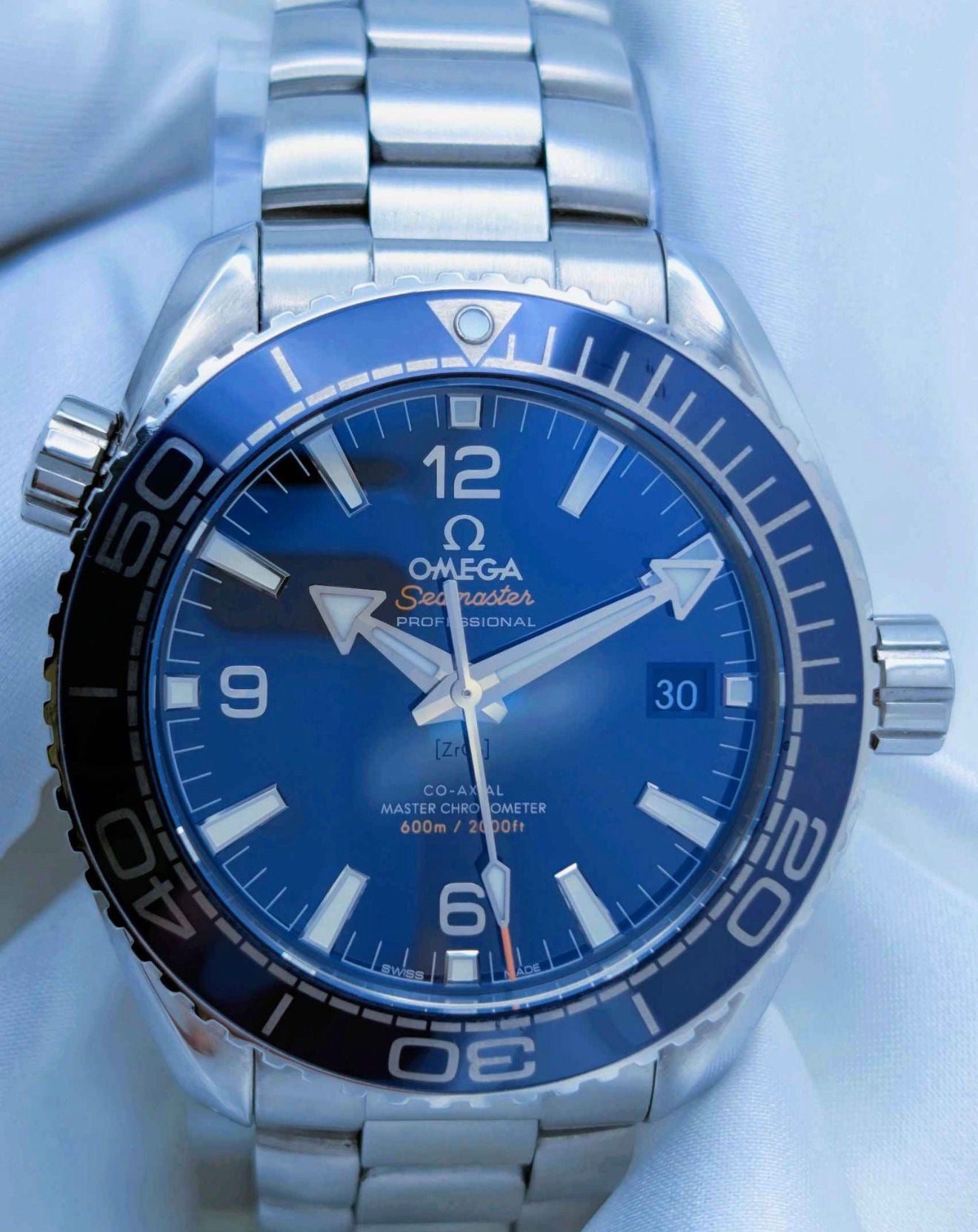 Omega Seamaster Planet Ocean – Blue Dial (Steel Bracelet)