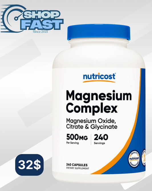 Magnesio complex 500 mg Nutricost 240 cápsulas