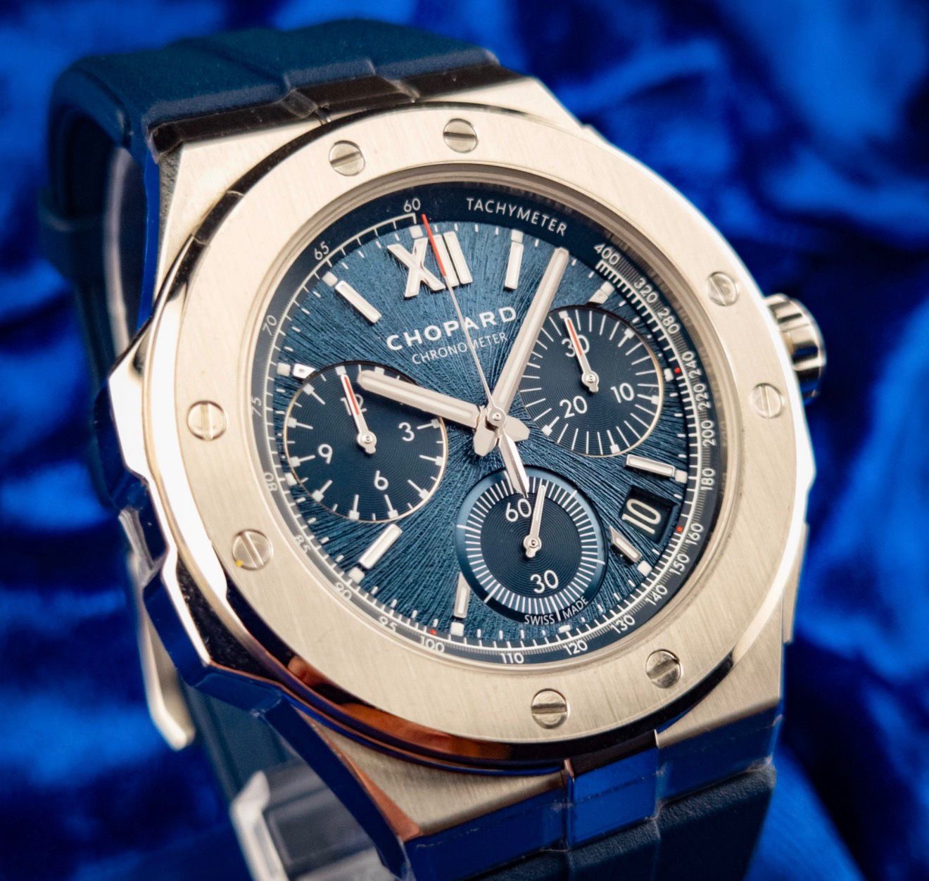 Chopard Alpine Eagle Chronograph – Blue Dial (Rubber Strap)