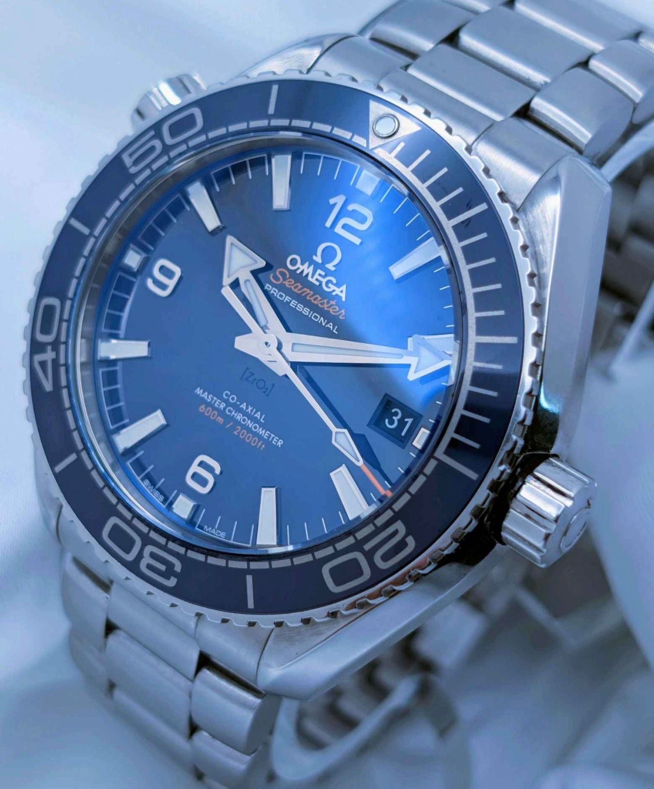 Omega Seamaster Planet Ocean – Blue Dial (Steel Bracelet)