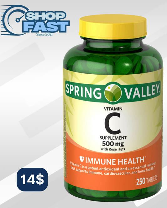 Vitamina C 500 mg Spring Valley 250 tabletas