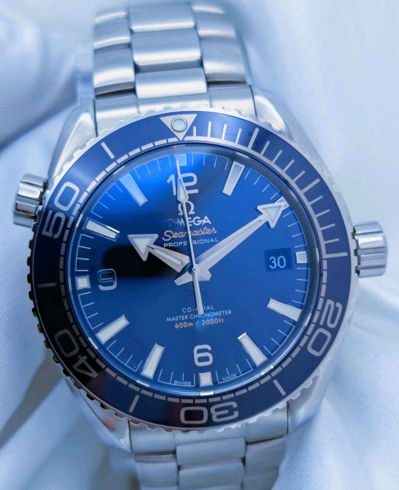 Omega Seamaster Planet Ocean – Blue Dial (Steel Bracelet)