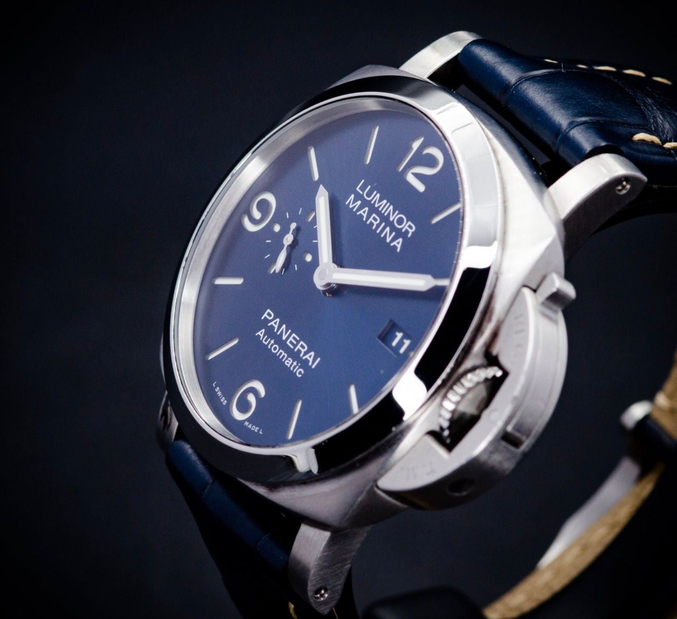 Panerai Luminor Marina PAM01313 – Blue Dial (Full Set)