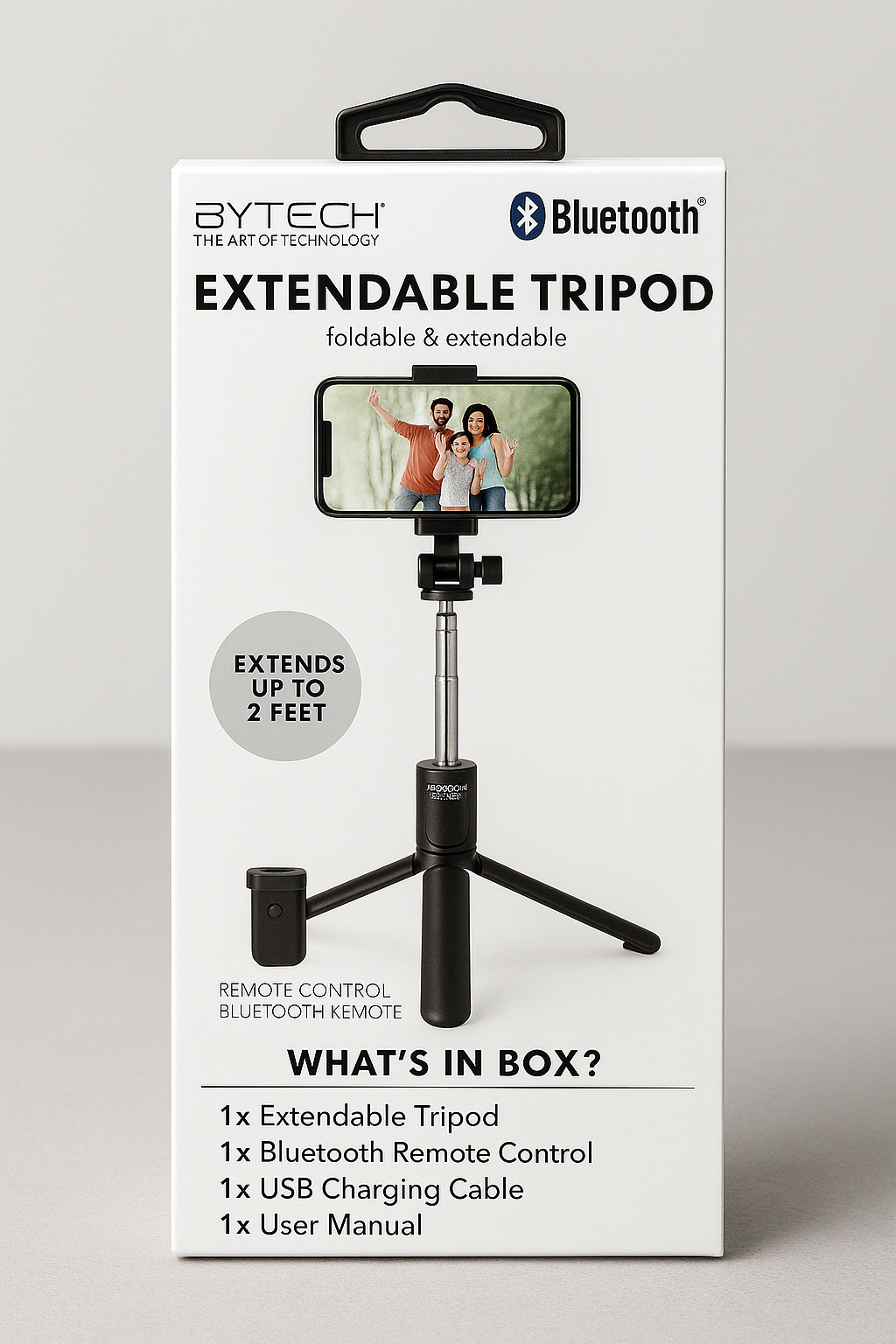 Extendable Tripod – Bluetooth Foldable Selfie Stand
