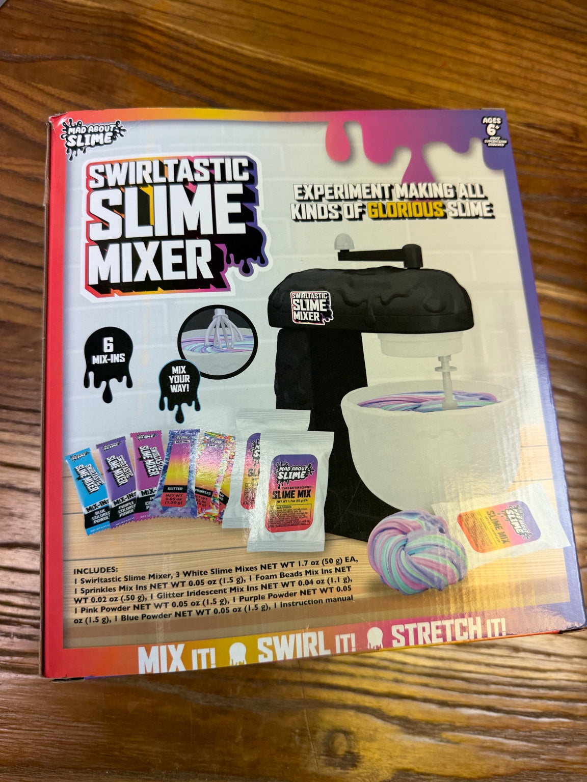 Swirltastic Slime Mixer Kit – DIY Slime Machine for Kids with Mix-Ins & Color Powders (Ages 6+)