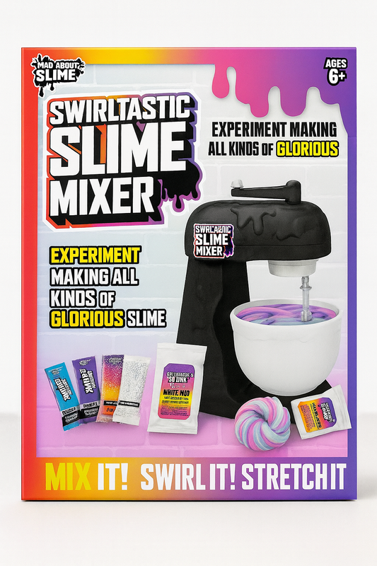 Swirltastic Slime Mixer Kit – DIY Slime Machine for Kids with Mix-Ins & Color Powders (Ages 6+)