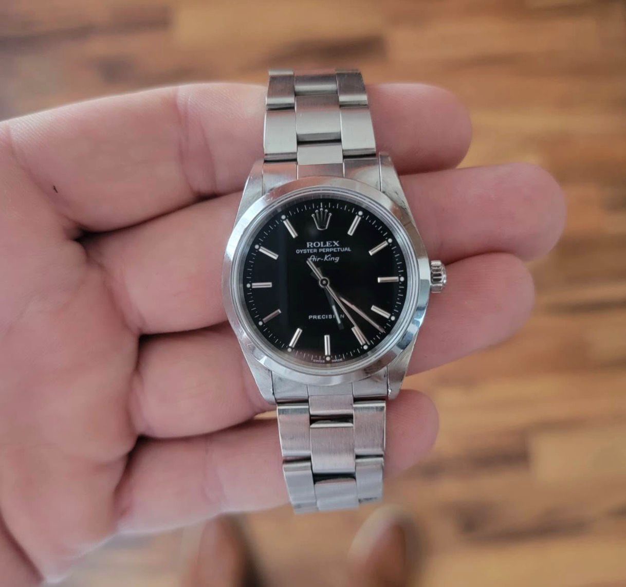 Rolex Oyster Perpetual Air-King – Black Dial (Vintage Style)