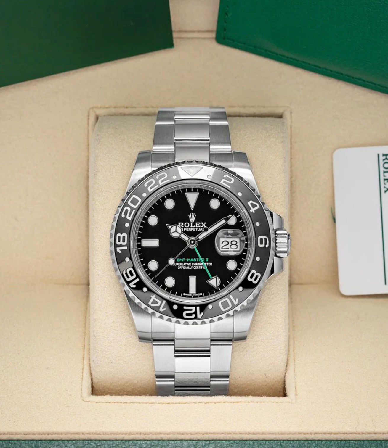 Rolex GMT-Master II – Black Dial (Stainless Steel)