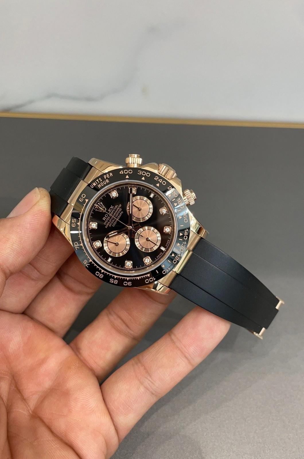 Rolex Daytona Everose Gold – Oysterflex (Diamond Dial) 4131