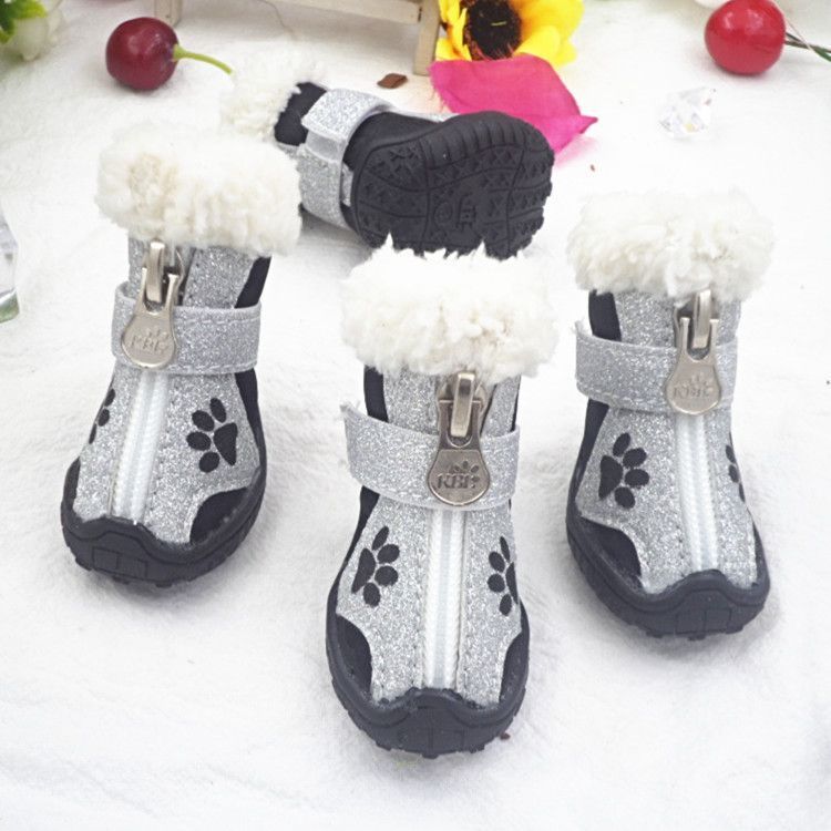 Dog Winter Snow Boots Keep Warm And Non-slip